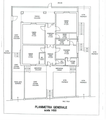 Plan - Beachfront Villa with Veranda in Follonica