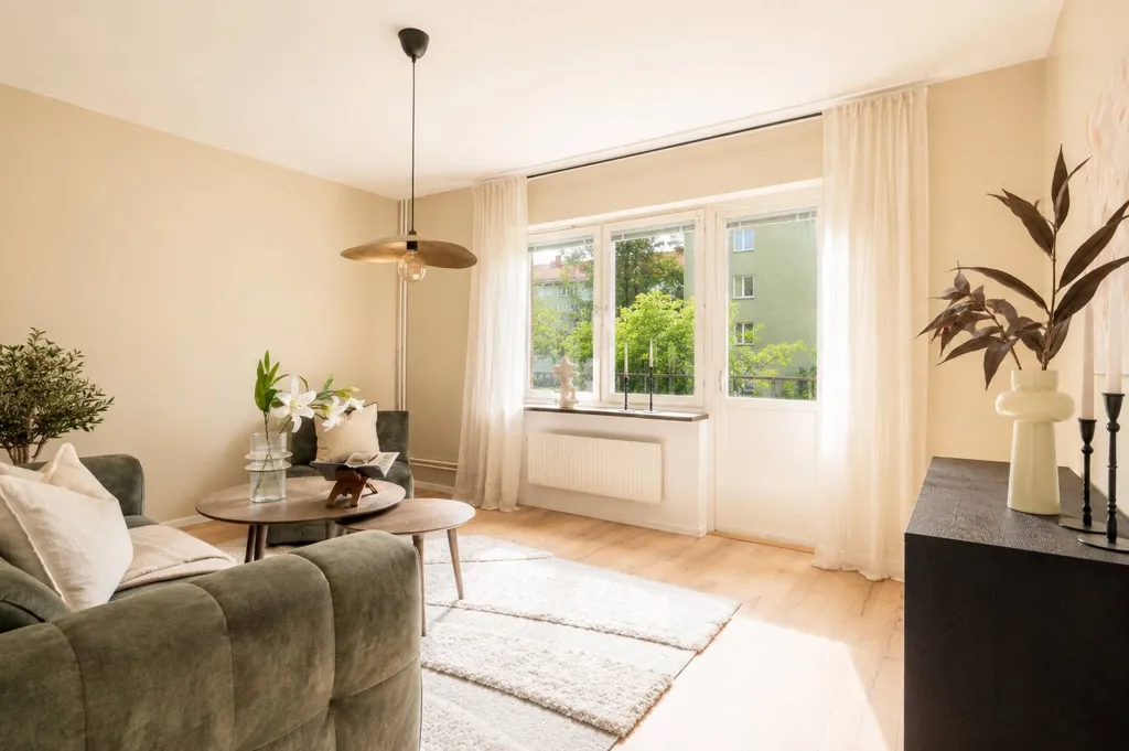 Soggiorno - Renovated Flat with Balcony in Västerås