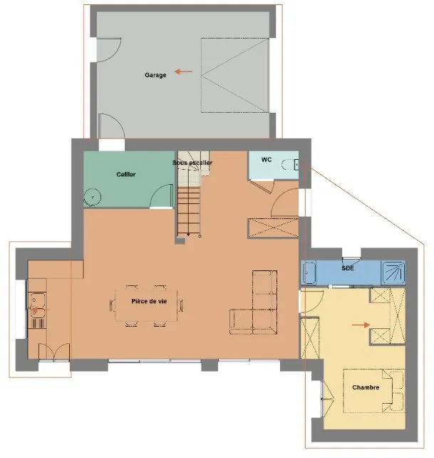 Plaan - New Build House with Garden in Orvault