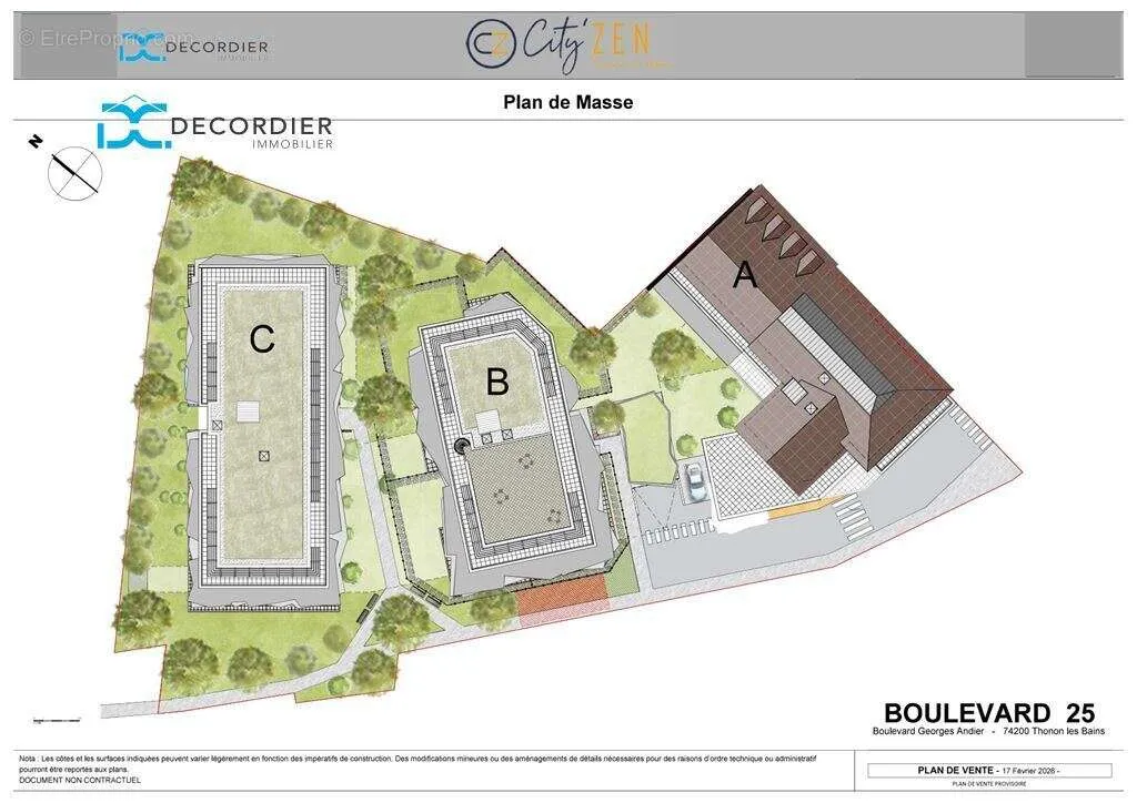 Floor Plan - New Apartment with Balcony in Thonon-les-Bains Centre