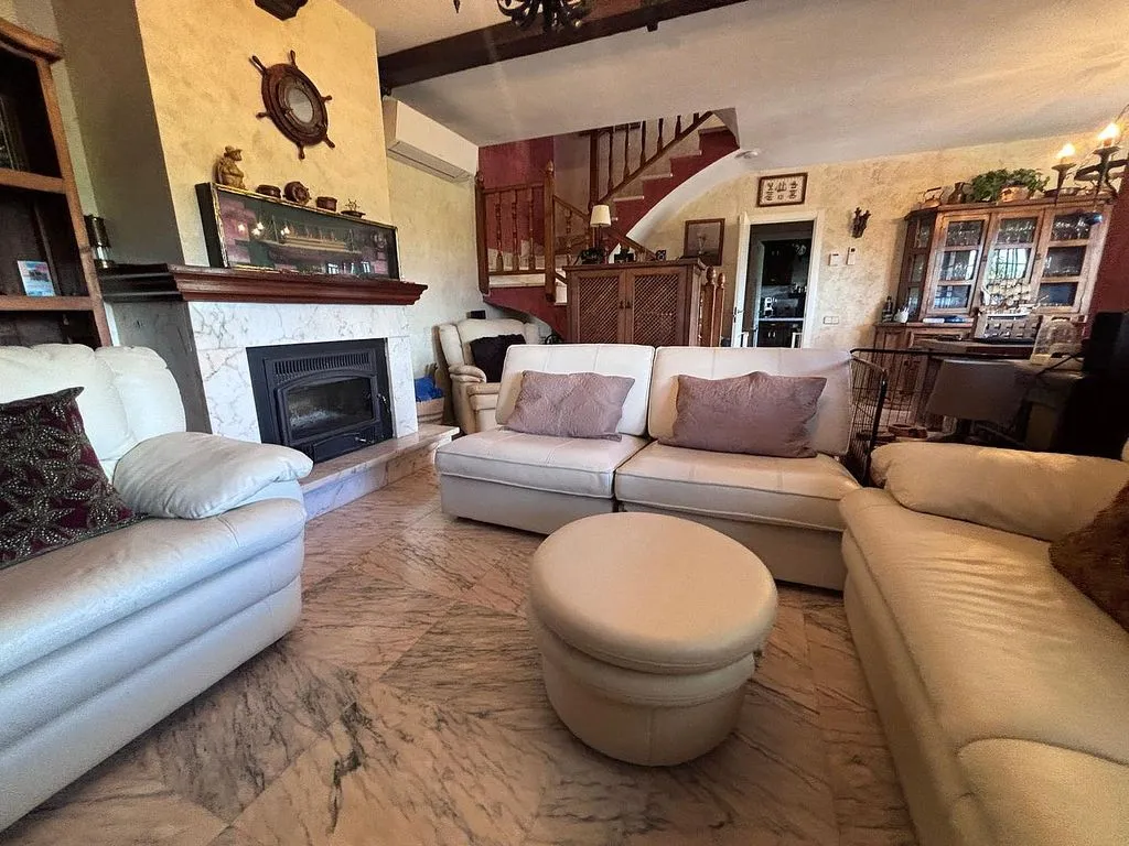 Living Room - Chalet with Pool and Terrace in El Boalo