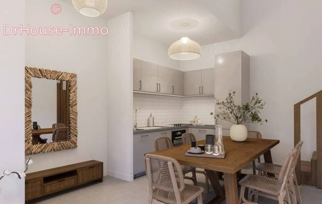 Dining Room - City House with Terraces in Grand Case
