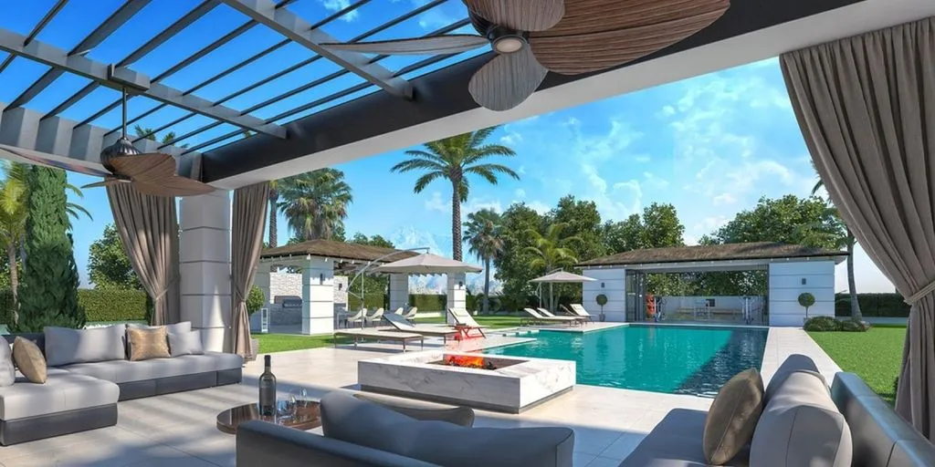 Terrasse - Contemporary Villa with Pool in Estepona
