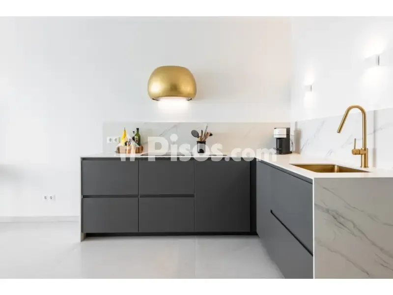Köök - Scandinavian-Style Apartment with Pool in La Quinta