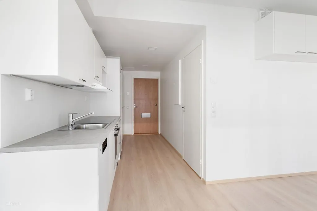 Cucina - Studio Flat with Balcony in Linnakaupunki, Turku