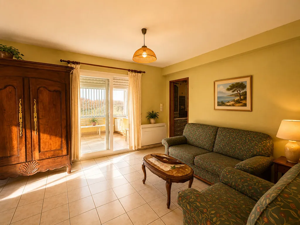 Soggiorno - House with Sea View in Porspoder