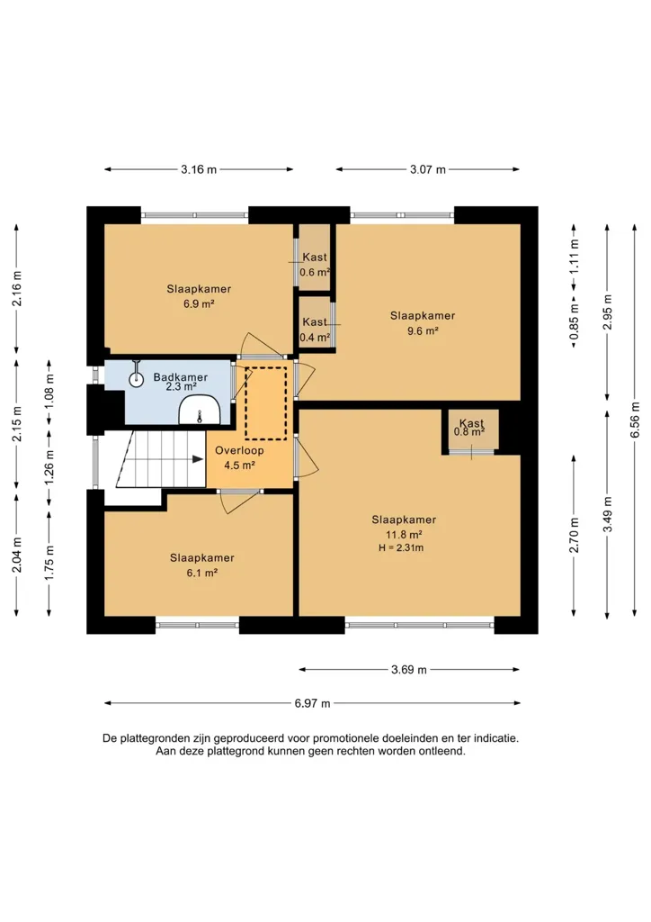 Planimetria - Detached House with Garden in Zevenaar