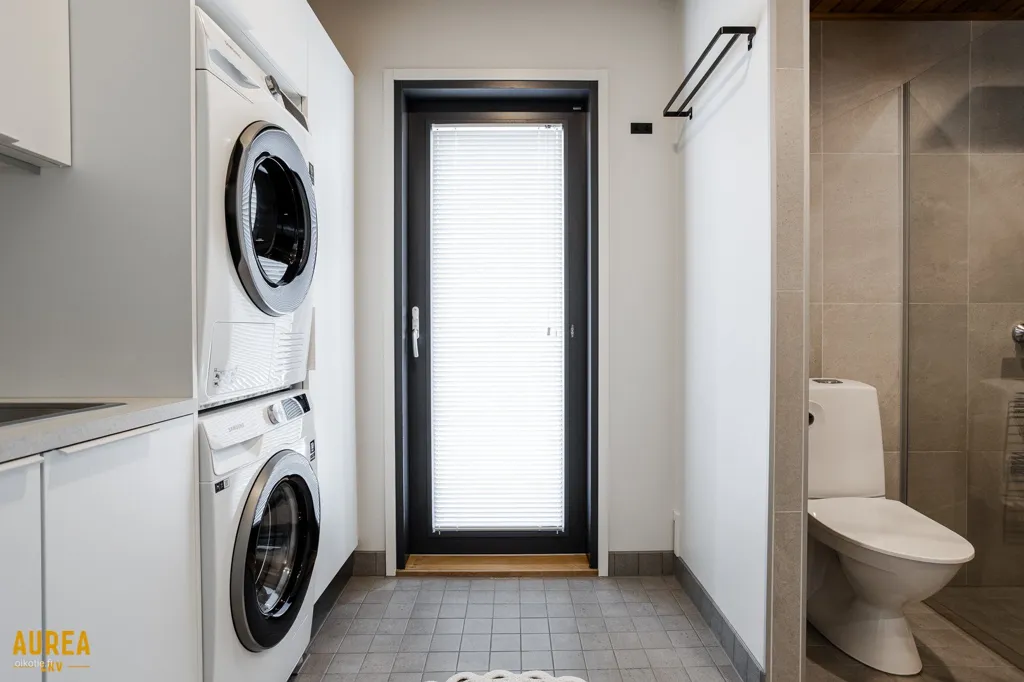 Utility Room - Modern Apartment with Sea View in Oulu