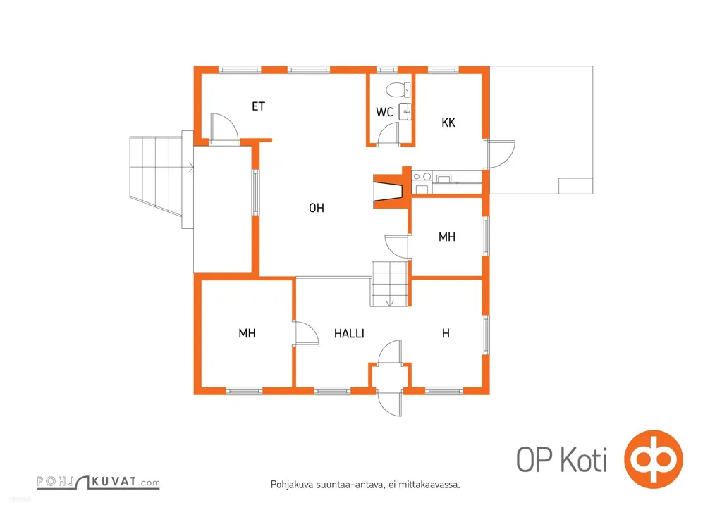 Floor Plan - Detached House with Lake View in Sysmä