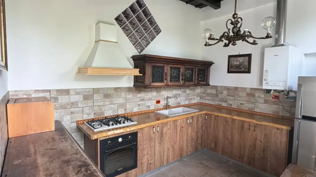 Köök - Rustic-Style Flat with Garden in Milan