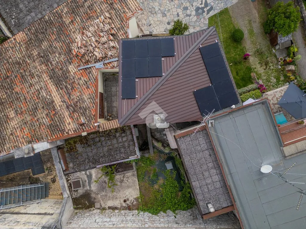 Aerial - Rustic House with River View near Verona