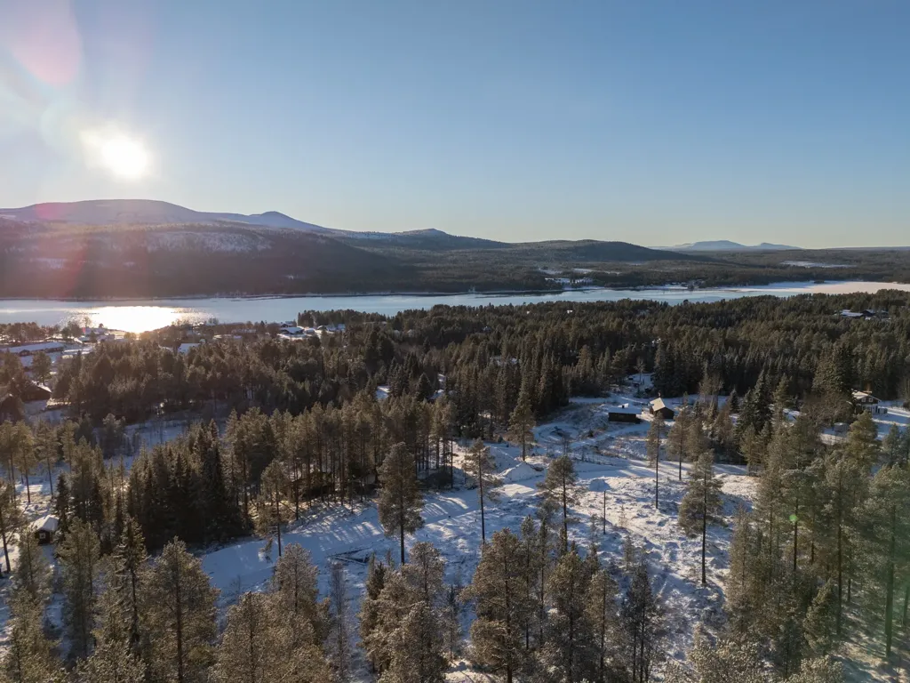 Vue aérienne - Plot with Ski Access in Härjedalen