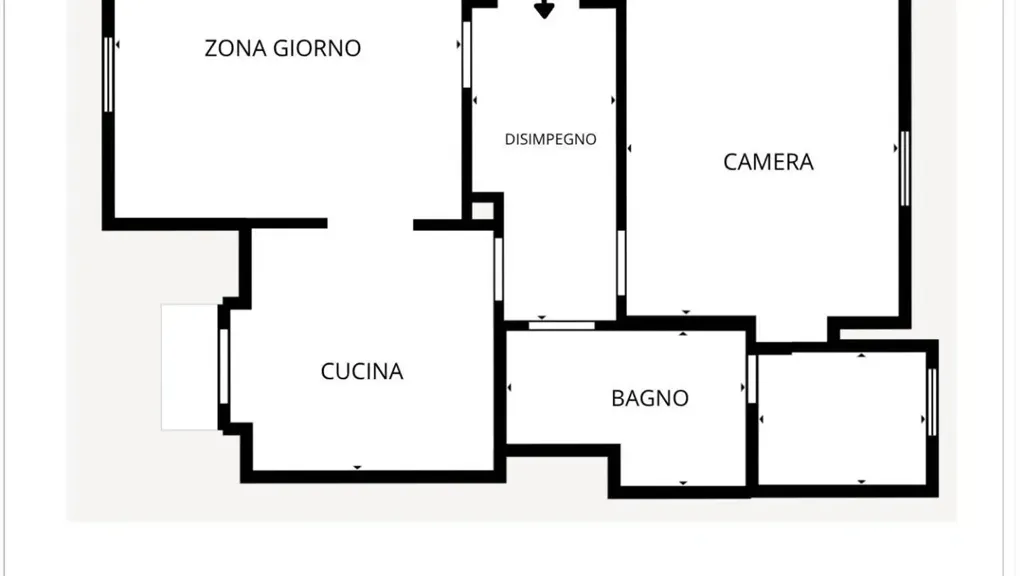 Plaan - 3-Bedroom Apartment with Balcony in Turin