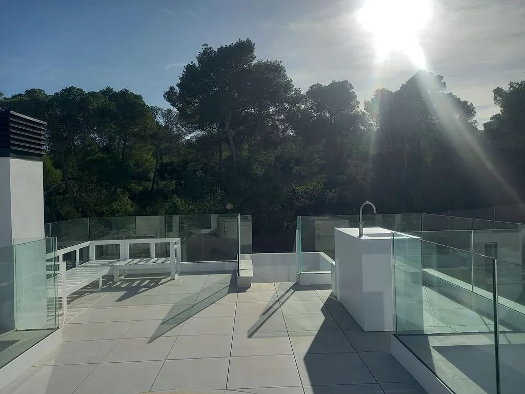 Terrass - New Villa with Pool in Cala Tarida, Ibiza
