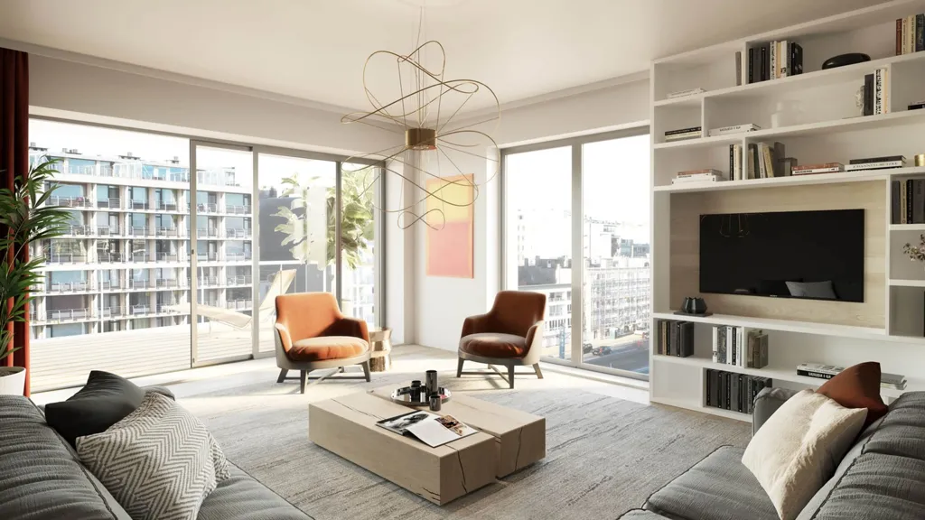 Séjour - Appartements Moderne avec Vue Mer à Ostende