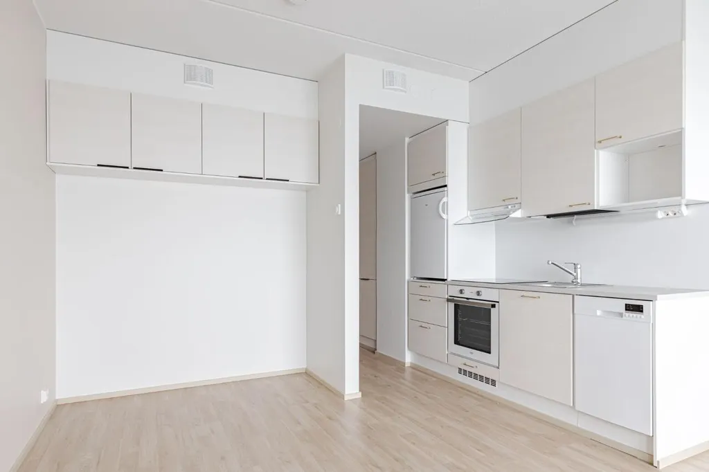Kitchen - Bright Penthouse with Balcony in Hämeenlinna