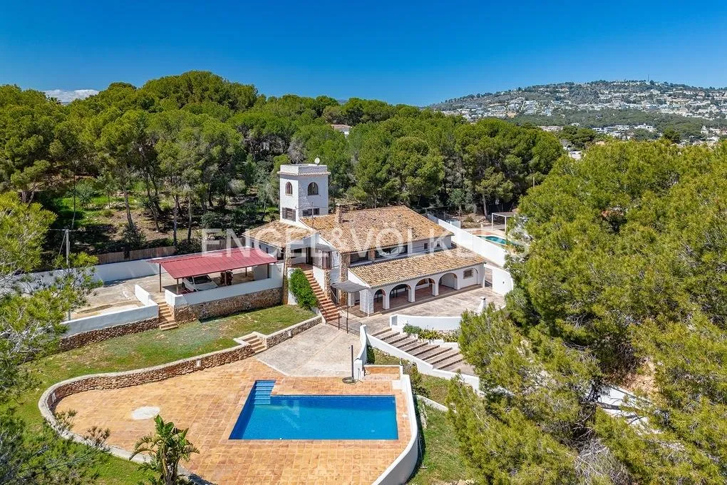Õhuvaade - Mediterranean Villa with Tower in Benissa