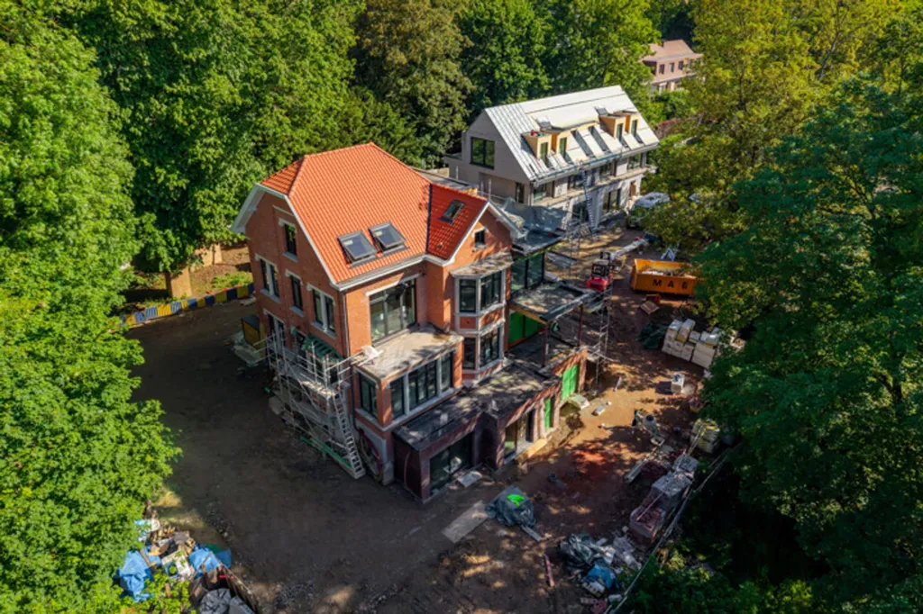 Vue aérienne - Duplex Neuf avec Terrasses à Uccle