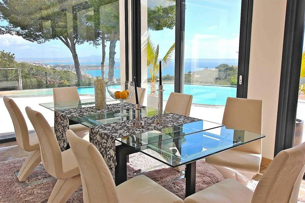 Dining Room - Chalet with Pool and Terrace in Bendinat