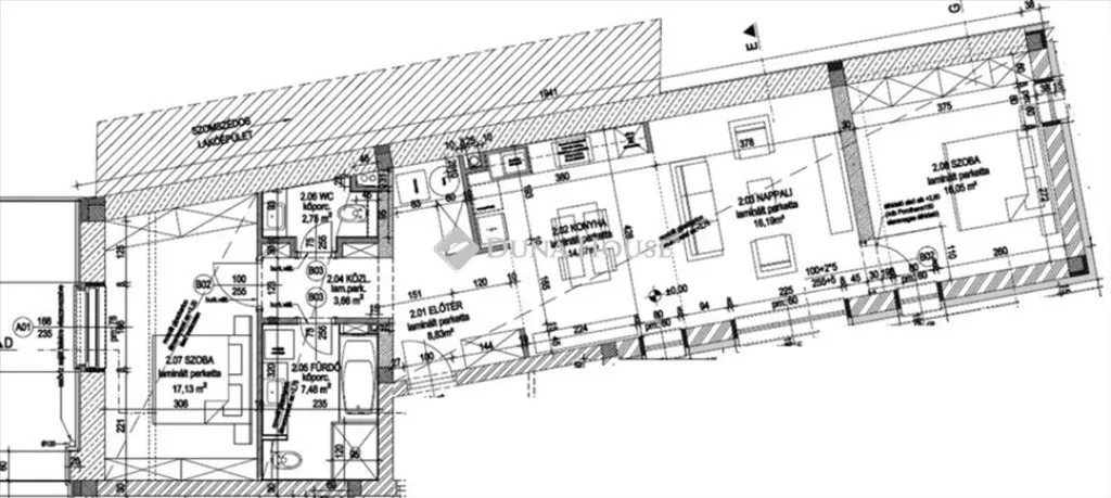 Plaan - Modern Ground Floor Flat in Kecskemét City Centre