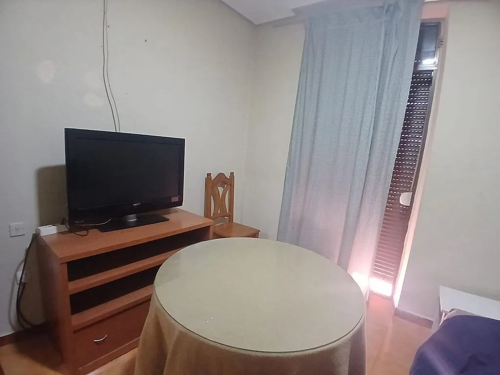Living Room - Furnished Flat with Heating in Cáceres Centre