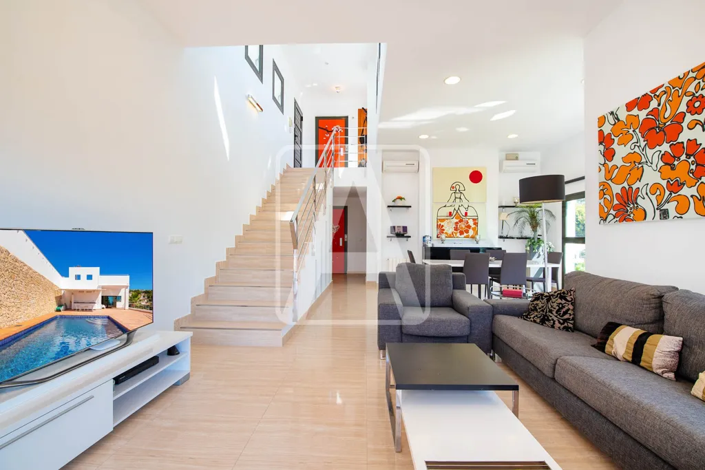 Séjour - Villa with Sea View in Benissa