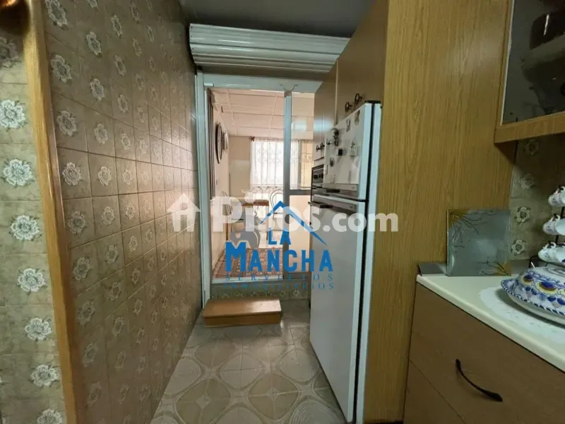 Köök - Apartment with Balcony near Albacete Fair