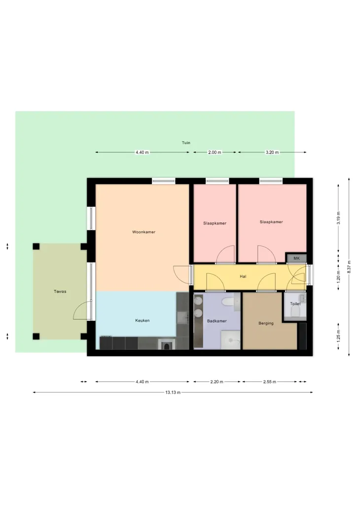 Plaan - Ground Floor Apartment with Garden in Echt