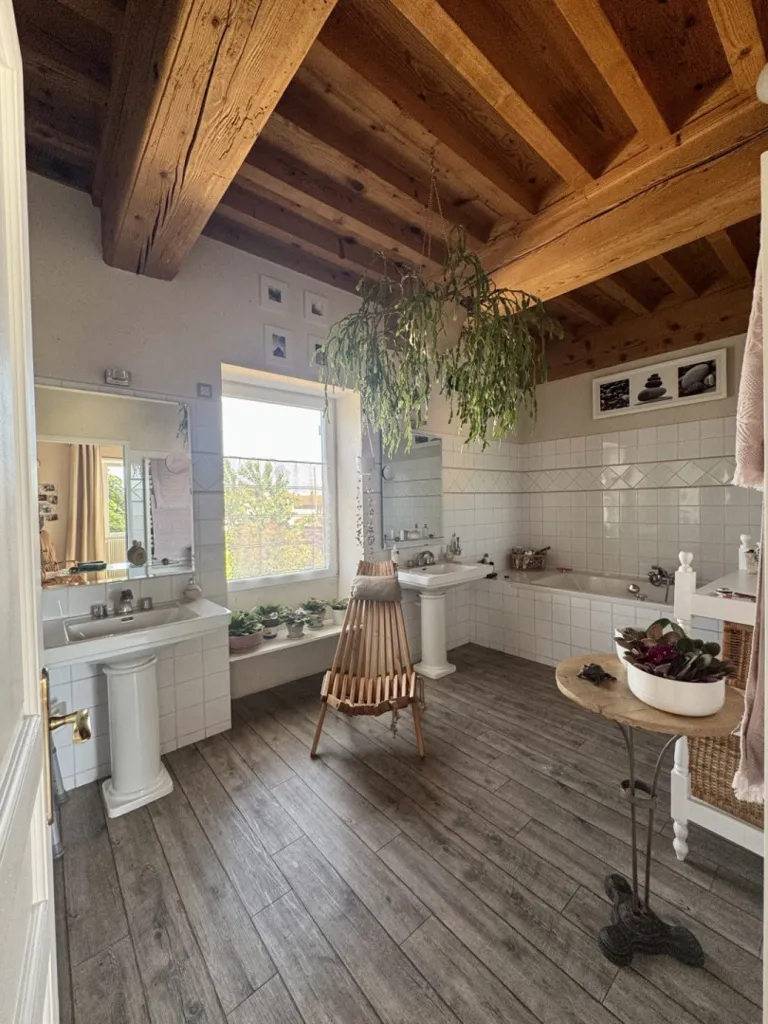 Salles de bain - Maison historique avec grand terrain à Montanay