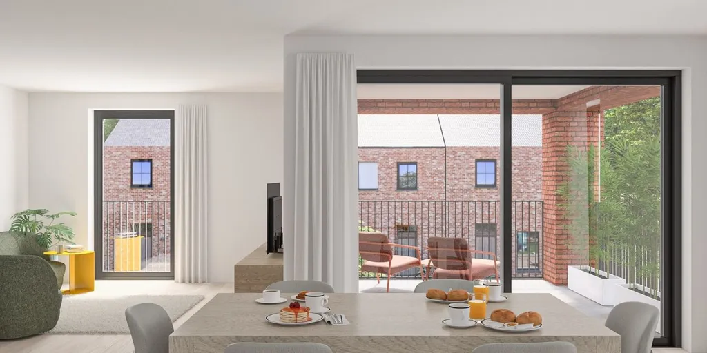 Salle à manger - Appartement Énergivore avec Terrasse à Zelem