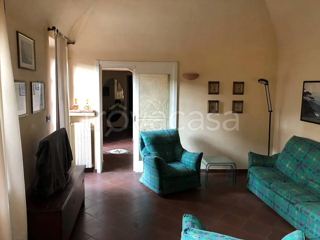 Living Room - Historic Villa with Panoramic View in Costigliole Saluzzo