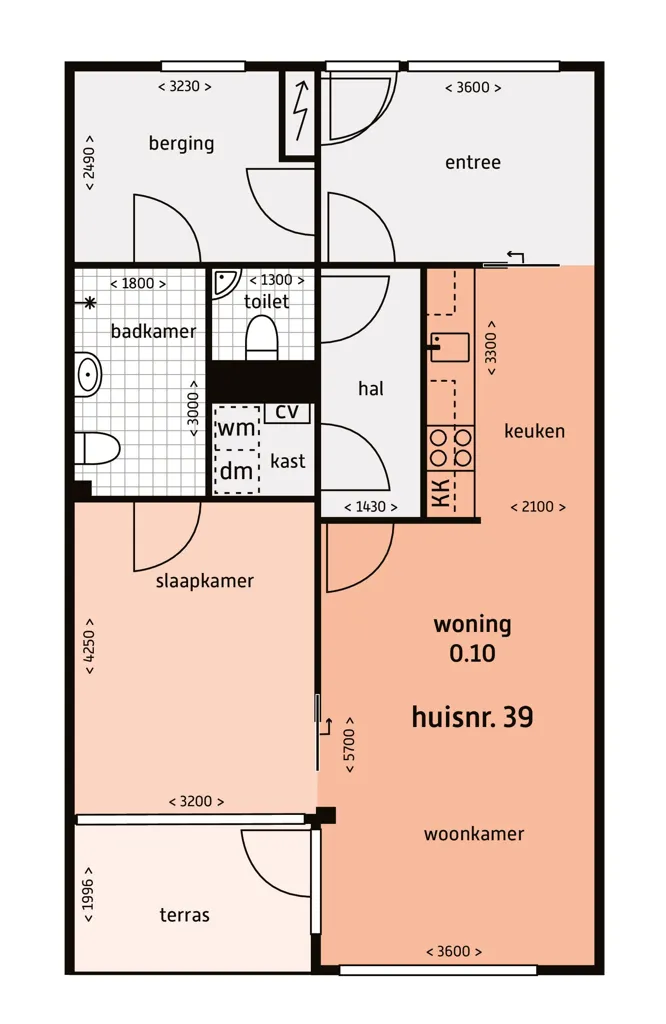 Plaan - 3-Bedroom Portiekflat in Sperwerlaan