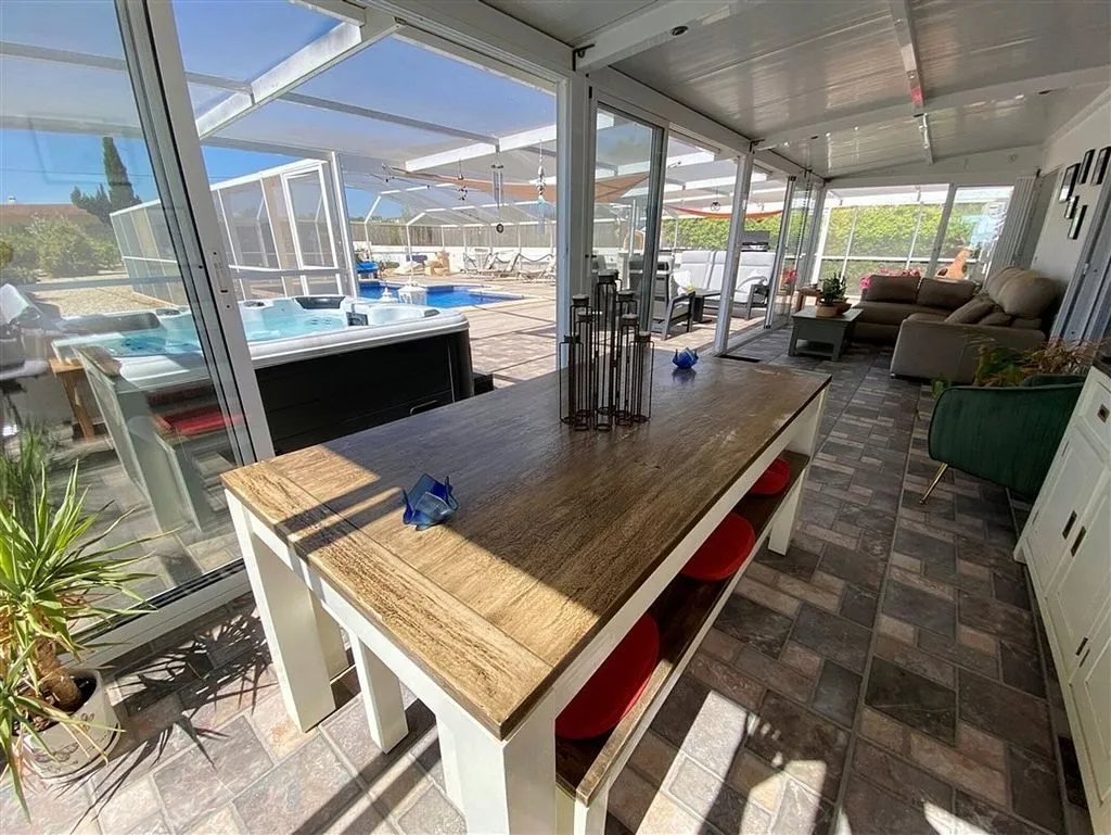 Terrasse - Modern Chalet with Pool and Terrace in Huércal-Overa