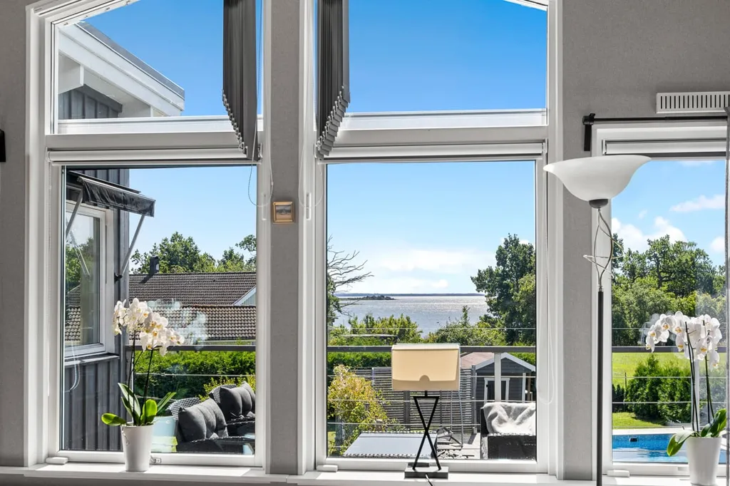 Séjour - Architectural Villa with Sea View in Kalmar