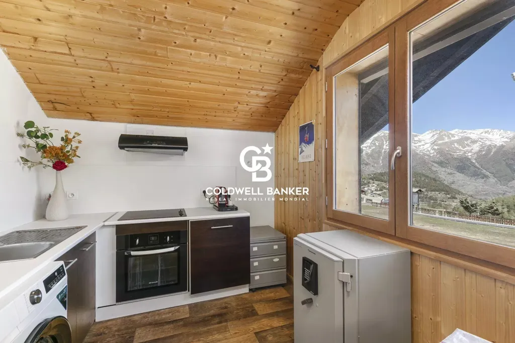 Köök - 3-Bedroom Flat with Mountain View in Auron