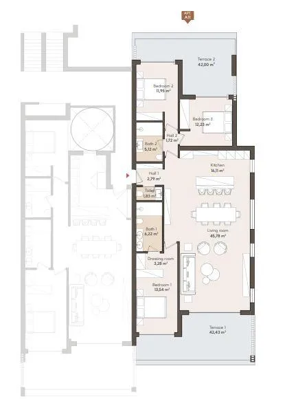 Plan - Apartment with Pool in Estepona Centro