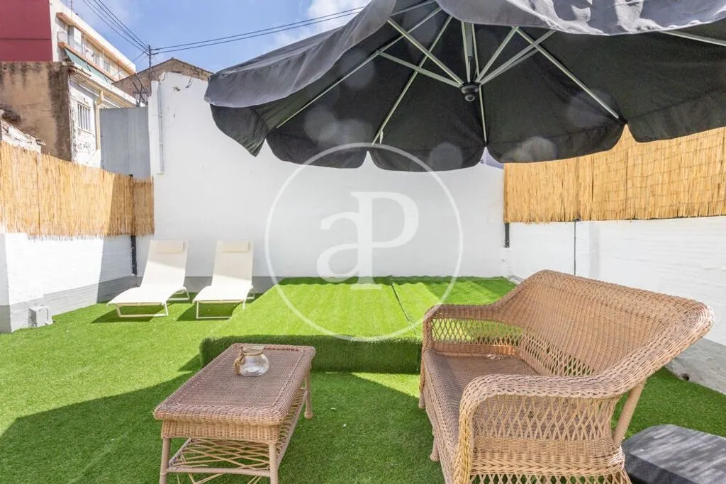 Terrace - Duplex with Sea View in El Cabanyal-El Canyamelar