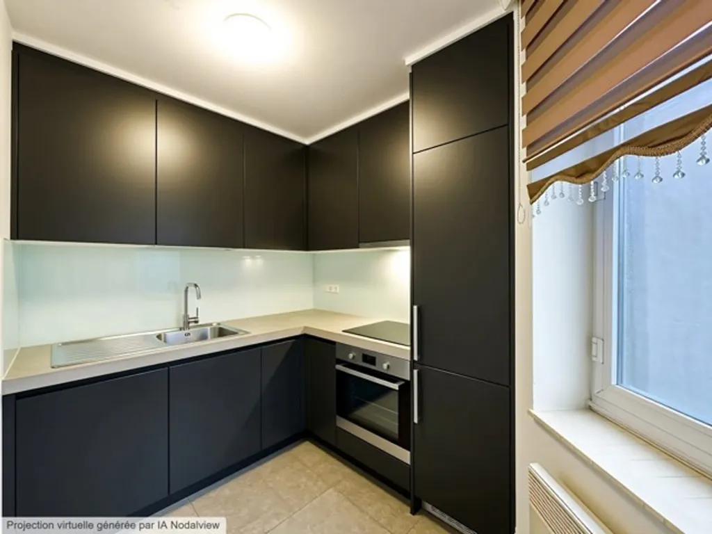 Cucina - 2-Bedroom Flat with Convertible Attic in Schaerbeek