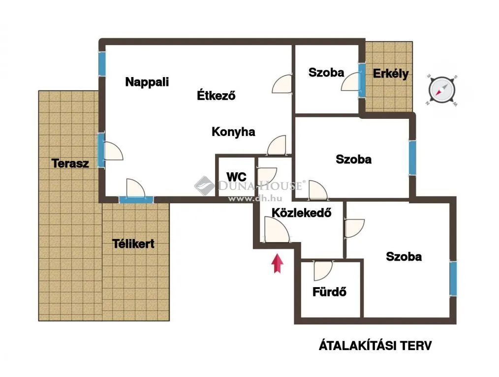 Planimetria - Duplex Penthouse with Garden in Zugló