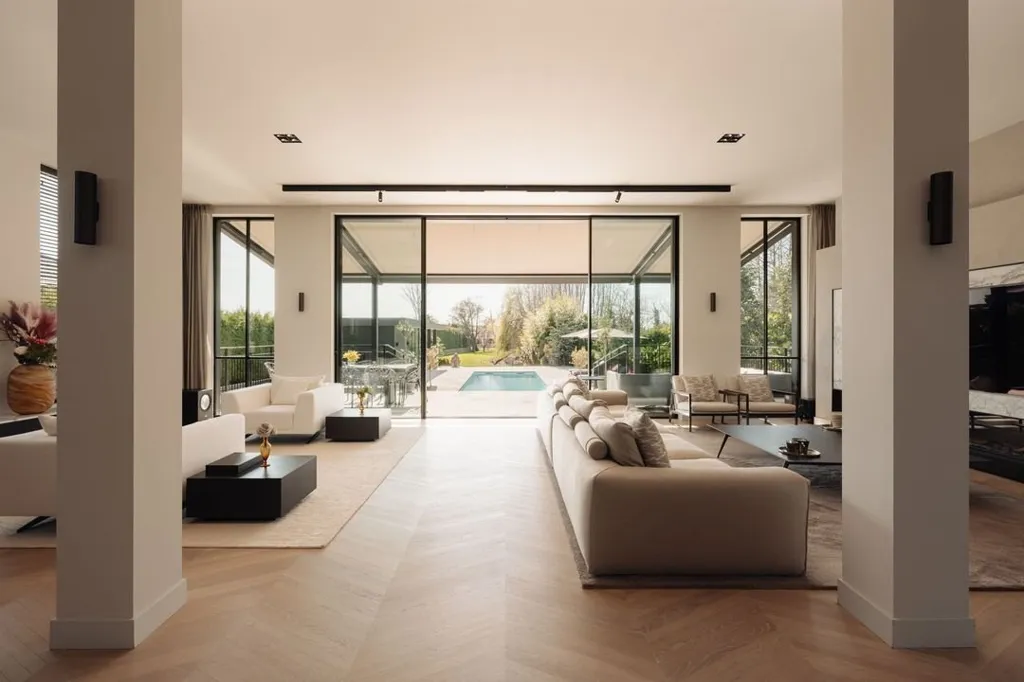 Living Room - Villa with River View on Amsteldijk Noord