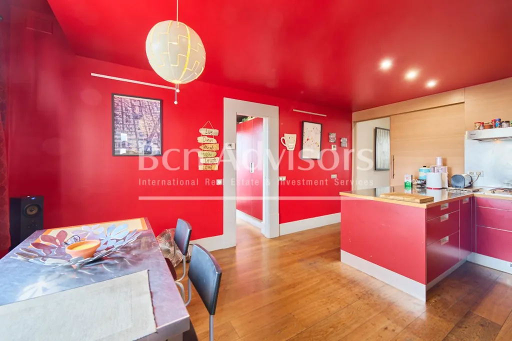 Köök - Penthouse with Rooftop Pool in Dreta de l'Eixample, Barcelona