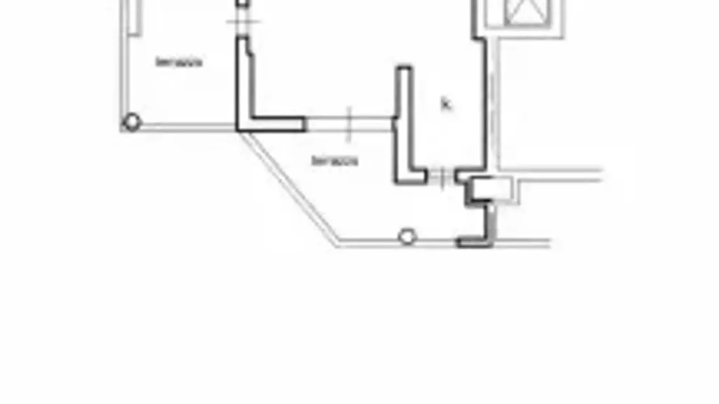 Plan - Trilocale with Terraces in Via Nervesa, Milan