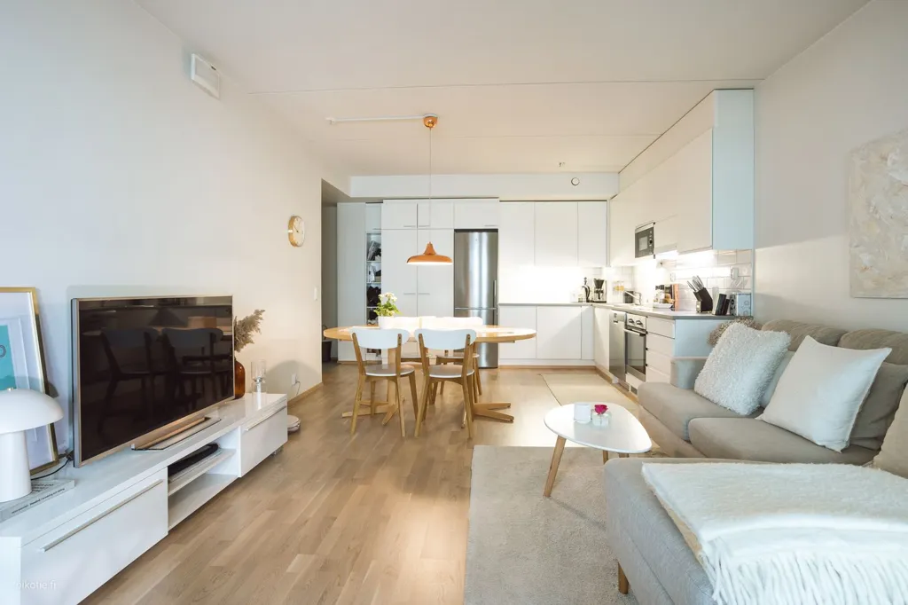 Séjour - Scandinavian-Style City Flat with Balcony in Vaasa