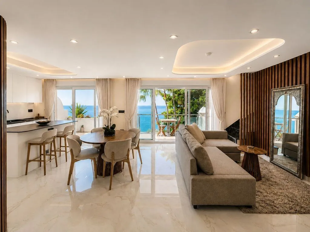 Soggiorno - Duplex with Sea View and Pool in Estepona