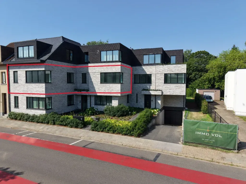 Appartement avec terrasse sud-ouest au centre de Schilde