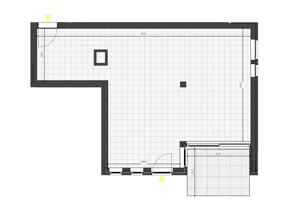 Plan - Commerce à Louer avec Terrasse à Ravels