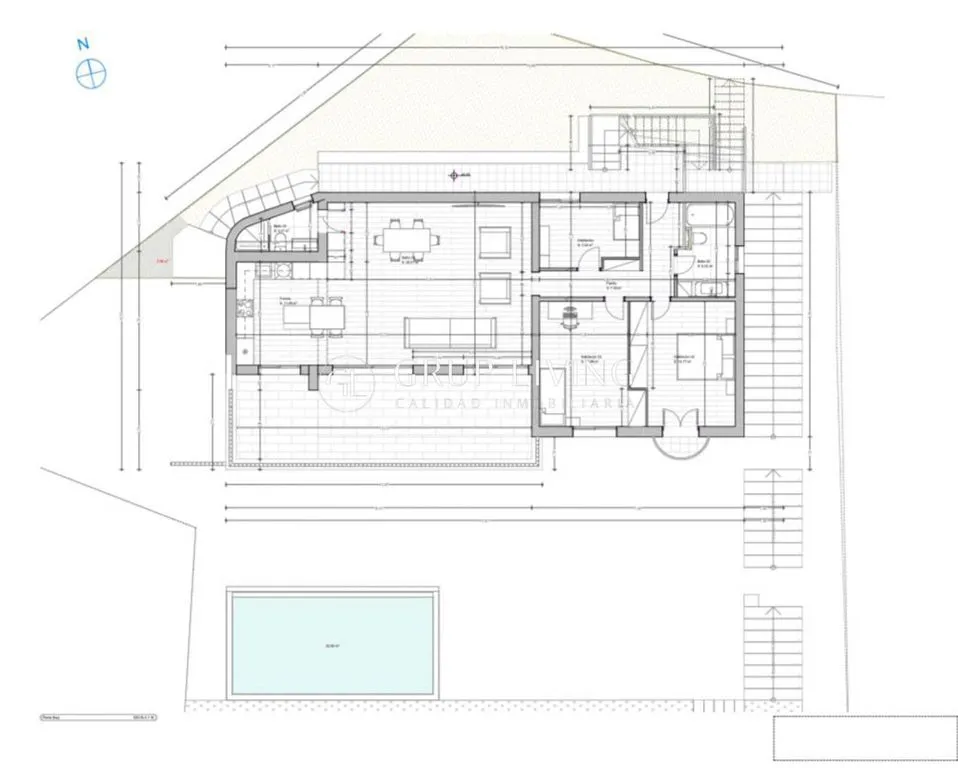 Plan - Contemporary Villa with Sea View in Sitges