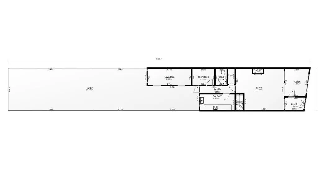 Plano - Villa con vistas al mar en Premià de Mar