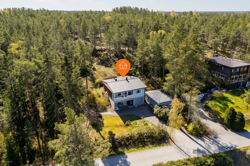 Vue aérienne - Seafront Cottage with Sauna in Naantali