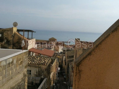 Balcony - Rear-Facing Apartment with Sea View in Sciacca